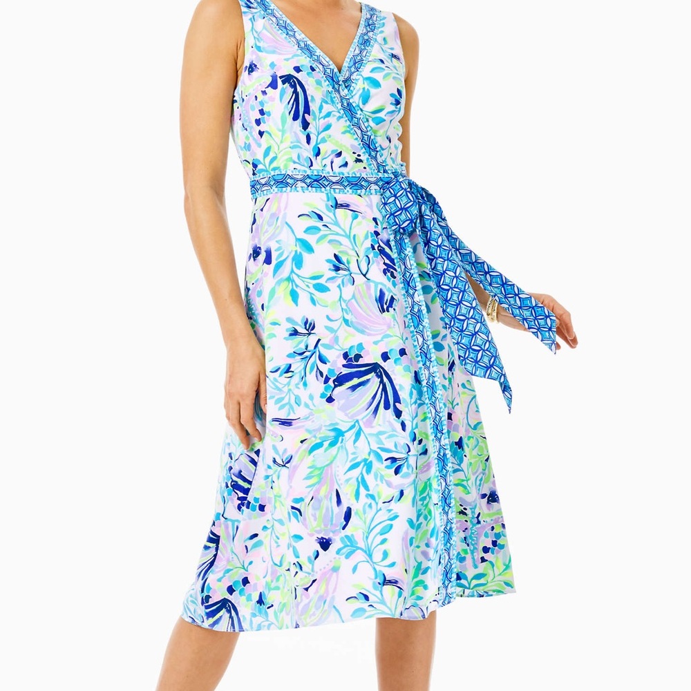 Lilly Pulitzer Shaylee Stretch Midi Dress NWT 2